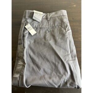 Van Heusen Flex Waistband Pants Classic Fit Gray Non Iron NWT, Big & Tall, 42x30